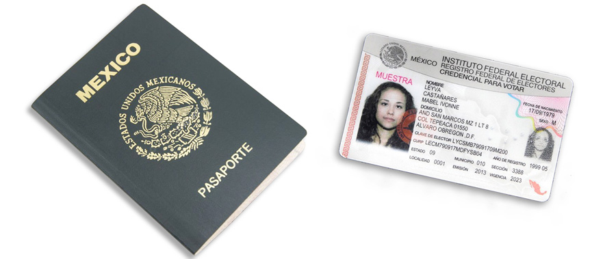 Ife y pasaporte mexicanos